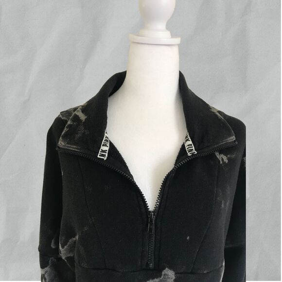 PINK Victoria's Secret Women Sweatshirt  Fleece Black Size SM and Cap Logo PINK - Picture 8 of 10